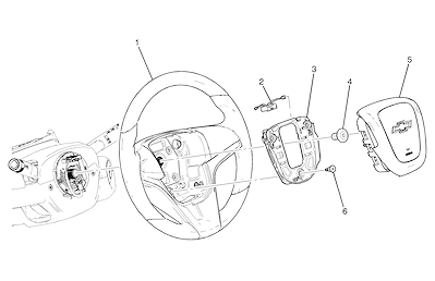 Imagem de Volante de direção, airbag e acessórios para direção e buzina