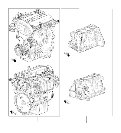 Imagem de Conjunto motor 1.6L gasolina (98 cilindradas)