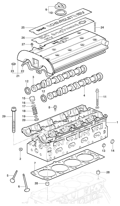 Imagem de Cabeçote do motor 16V