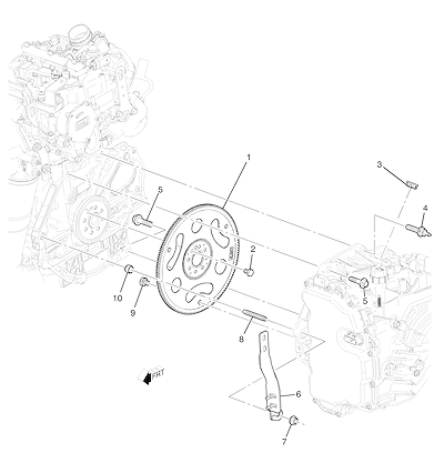 Imagem de Fixação do motor e transmissão automática (LYT/1.5, automático MNK) (2020–2024)