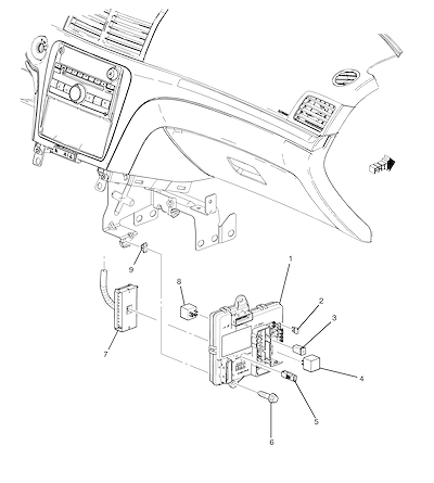 Imagem de Relés, módulos e fusíveis para painel de instrumentos e carroceria