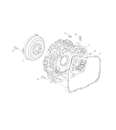 Imagem de Transmissão automática conversor de torque e alojamento da bomba de fluido