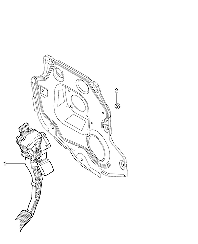 Imagem de Pedal acelerador e controle com alavanca e suporte (LHD)