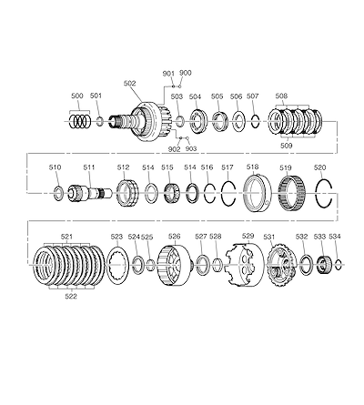 Imagem de Transmissão automática 4T45-E com embreagem ponto morto e direta