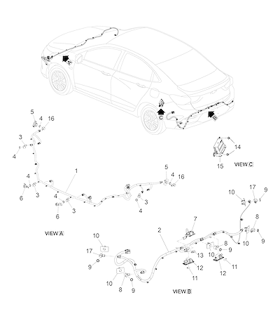 Imagem de Sistema sensor e alarme auxiliar de estacionamento dianteiro e traseiro