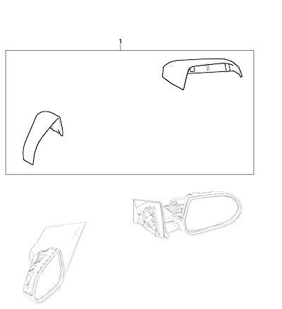 Imagem de Pacote de acessórios para espelho retrovisor externo e decalques variados