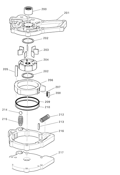 Imagem de Transmissão automática 4T45-E conjunto bomba de óleo e componentes associados