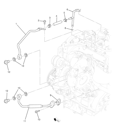 Imagem de Sistema de resfriamento do turboalimentador 2.0X (pacote trilho Y4Q)