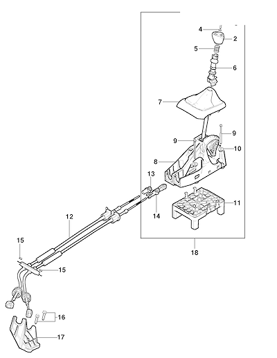 Imagem de Controles e alavancas da transmissão manual com acessórios e suportes variados (1)