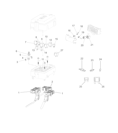 Imagem de Fiação, fusíveis e relés para acessórios e motor part 2