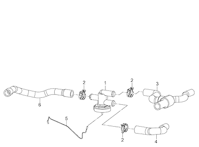 Imagem de Sistema de arrefecimento do motor (Ø27 mm) com válvulas e termostato