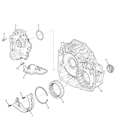 Imagem de Transmissão automática com conversor de torque, bomba e diferencial dianteiro