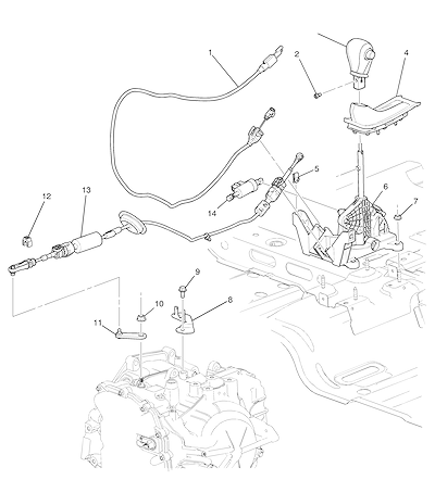 Imagem de Controle e alavanca da transmissão automática (MH8) (2010)