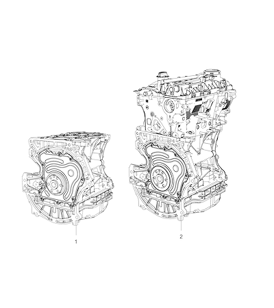Imagem de Conjunto motor gasolina bloco longo e curto (L4G)