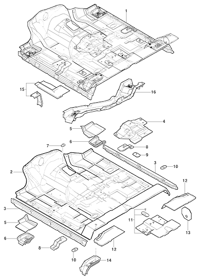 Imagem de Assoalho para pick-up cabine simples e estendida