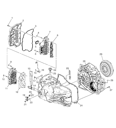 Imagem de Transmissão automática 6T45 e peças relacionadas para manutenção e reparo