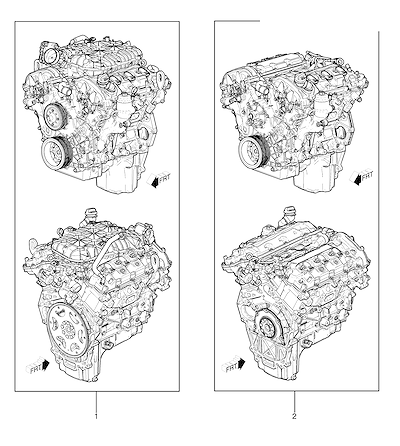 Imagem de Conjunto motor e motor parcial (LY7, LFX) 3.6 L (220 CID)