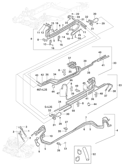 Imagem de Linha de combustível para motor gasolina L35, LG3 e LW9