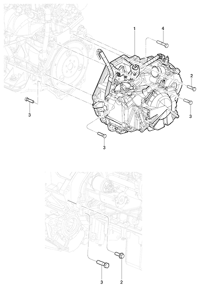 Imagem de Transmissão automática M92/M93 - conjunto e fixação