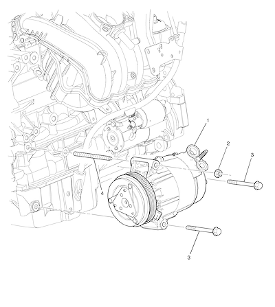Imagem de Ar condicionado montagem compressor (LE9/2.4V) (2011)
