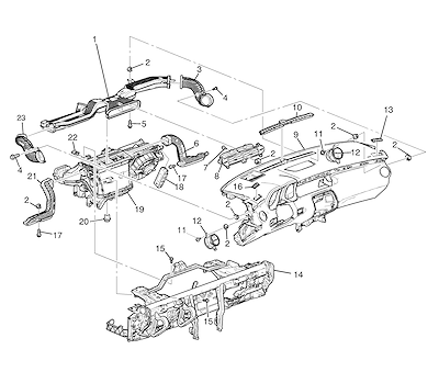 Imagem de Sistema de distribuição de ar do ar-condicionado (2012–2015)