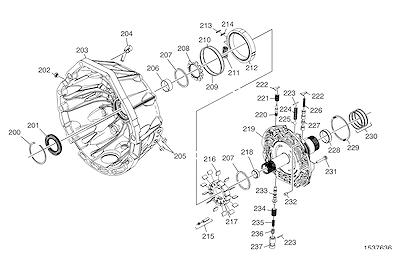 Imagem de Transmissão automática 6L80 com conversor de torque e bomba de fluido