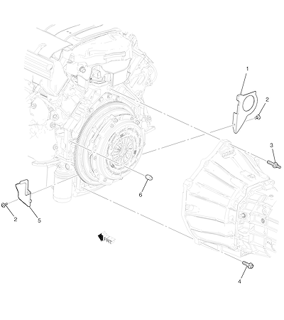 Imagem de Fixação do motor e transmissão manual LT1/6.2-7 (MM6)