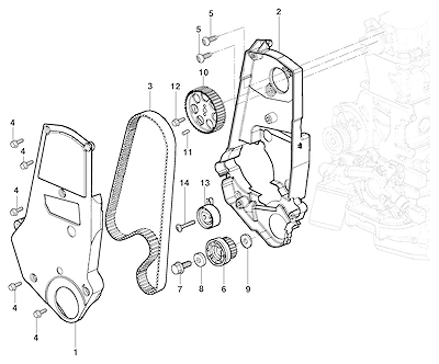 Imagem de Distribuição do motor 8V