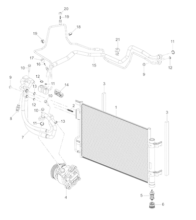 Imagem de Sistema de refrigeração do ar-condicionado (2017–2020)
