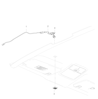 Imagem de Sistema de comunicação e microfone com fiação e acabamento interno