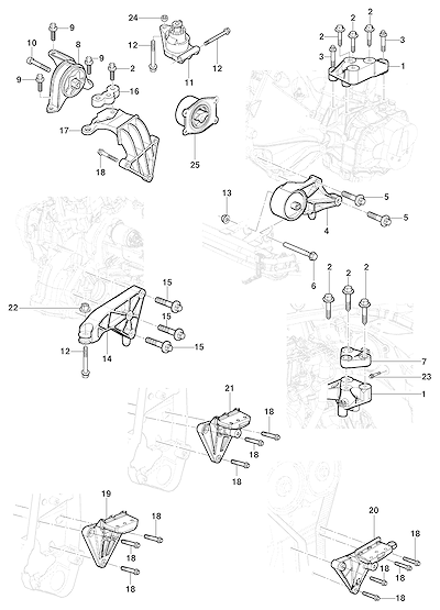 Imagem de Fixação do motor - Transmissão Mecânica