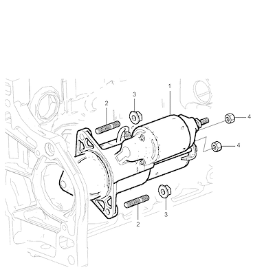 Imagem de Motor partida 12V 0,9KW/1,4KW (2017–2021) CF, CG80