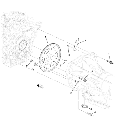Imagem de Fixação do motor e transmissão automática (LGX/3.6S)